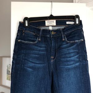Frame Denim Straight Leg Blue Jeans